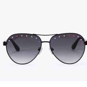 Kurt Geiger NWT Aviators W/ Rainbow Stones & Case